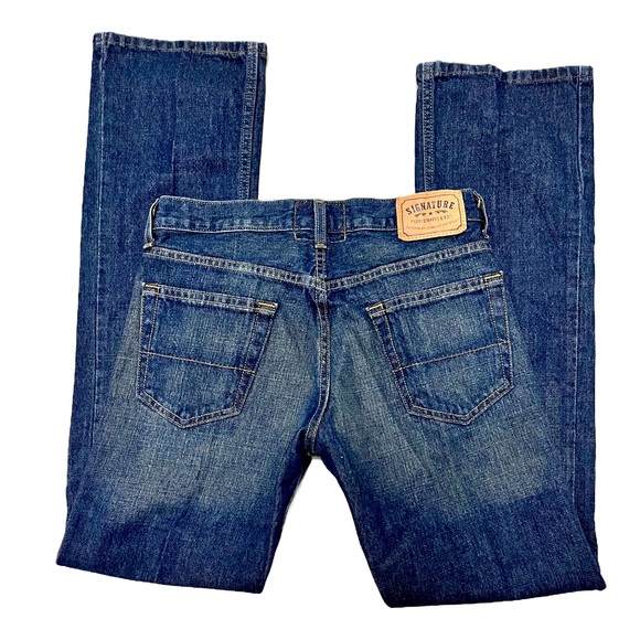 Signature By Levi Strauss Low Boot Jeans Size 30 x 32 - Picture 2 of 5